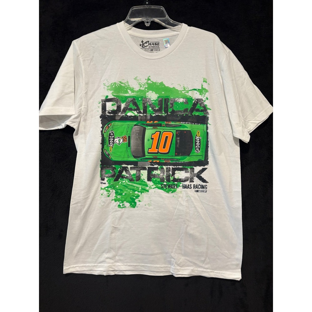 Chase Authentics T-Shirt Womens L Danica Patrick NASCAR Racing Graphic Large